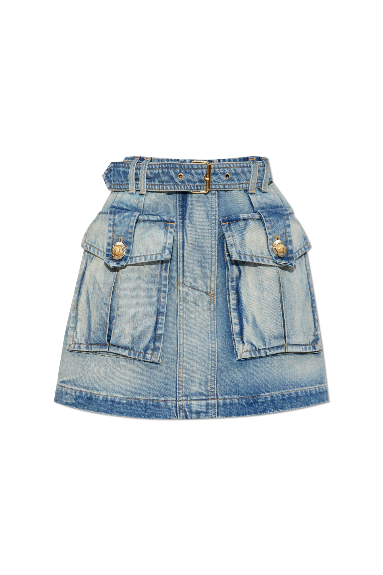 Blue Denim skirt Balmain - Vitkac Australia